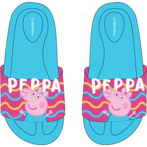 Prasátko Pepa - licence Dívčí pantofle - Prasátko Peppa 5251845, tyrkysová / růžová Barva: Tyrkysová, Velikost: 27-28