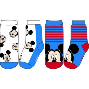 Mickey Mouse - licence Chlapecké ponožky - Mickey Mouse 5234A044, modrá / bílá Barva: Mix barev, Velikost: 31-34