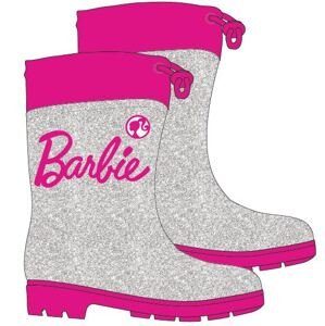 Barbie- licence Dívčí holínky - Barbie 5255295, stříbrná / třpytky Barva: Šedá, Velikost: 25-26