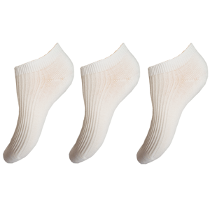 Dámské kotníkové ponožky - Aura.Via ND9586, bílá Barva: Bílá, Velikost: 35-38