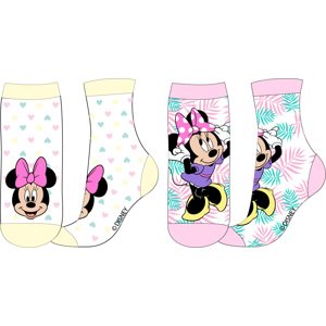 Minnie Mouse - licence Dívčí ponožky - Minnie Mouse 5234A359, mix barev Barva: Bílá, Velikost: 23-26
