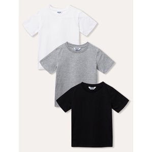 Dětská trička / set - Winkiki WAU 33101, bílá, černá, šedý melír Barva: Mix barev, Velikost: 134