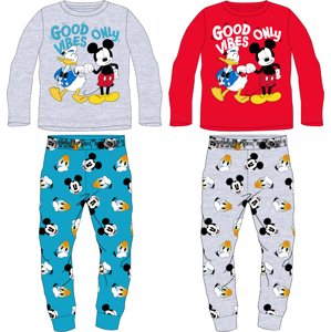 Mickey Mouse - licence Chlapecké pyžamo - Mickey Mouse 5204B007, šedý melír / tyrkysová Barva: Šedá, Velikost: 104