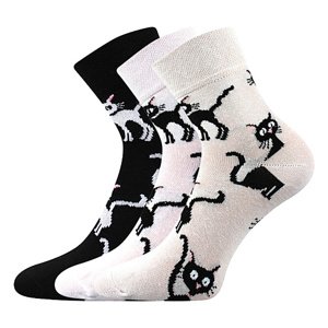 Dámské ponožky Boma - Xantipa 32, černá, bílá, béžová Barva: Mix barev, Velikost: 39-42