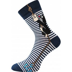 Ponožky Boma - KR 111, tmavě modrá Barva: Modrá tmavě, Velikost: 39-42