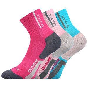 Dívčí ponožky VoXX - Josífek 02, růžová, tyrkysová Barva: Růžová, Velikost: 25-29