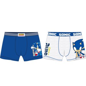 Ježek SONIC - licence Chlapecké boxerky - Ježek Sonic 5233078, modrá / šedý melír Barva: Mix barev, Velikost: 104