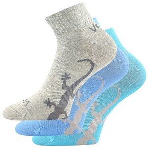 Dámské ponožky VoXX - Trinity, šedá, modrá, tyrkysová Barva: Mix barev, Velikost: 35-38