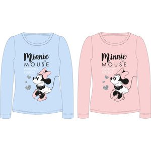 Minnie Mouse - licence Dívčí tričko - Minnie Mouse 52027831, světle lososová Barva: Lososová, Velikost: 98