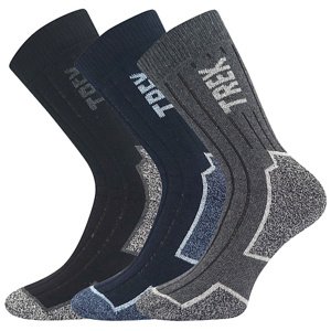 Pánské ponožky Boma - Trekan, černá, tmavě modrá, antracit Barva: Mix barev, Velikost: 39-42