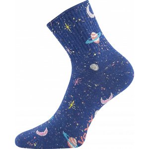 Dámské ponožky VoXX - Agapi, vesmír, modrá Barva: Modrá, Velikost: 39-42