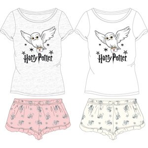 Harry Poter - licence Dívčí pyžamo - Harry Potter 5204410, šedý melír / světle růžová Barva: Šedá, Velikost: 146-152