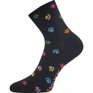 Dámské ponožky VoXX - Agapi, tlapky, černá Barva: Černá, Velikost: 35-38