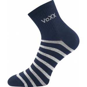 Dámské ponožky VoXX - Boxana, pruhy, tmavě modrá Barva: Modrá tmavě, Velikost: 35-38