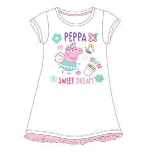 Prasátko Pepa - licence Dívčí noční košile - Prasátko Peppa 5204834, bílá Barva: Bílá, Velikost: 104