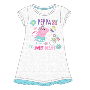 Prasátko Pepa - licence Dívčí noční košile - Prasátko Peppa 5204834, šedý melír Barva: Šedá, Velikost: 116