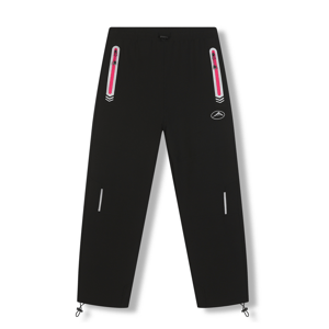 Dívčí softshellové kalhoty - KUGO HK7586, černá / růžové zipy Barva: Černá, Velikost: 134