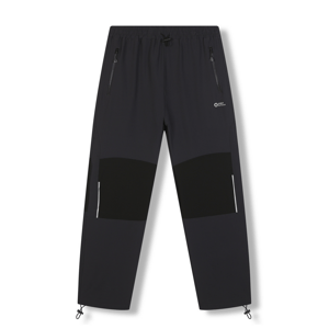Pánské softshellové kalhoty - KUGO HK7587, tmavě šedá / černá kolena Barva: Šedá, Velikost: L