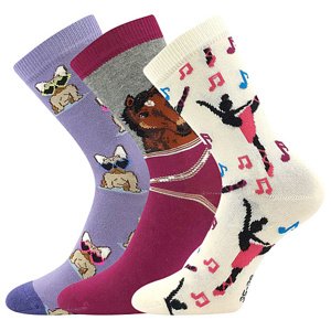 Dívčí ponožky Boma - 057-21-43 15, mix D Barva: Mix barev, Velikost: 35-38