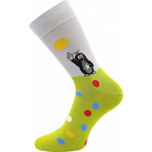 Ponožky Lonka - KR 111, zelinkavá / šedá Barva: Zelinkavá, Velikost: 39-42