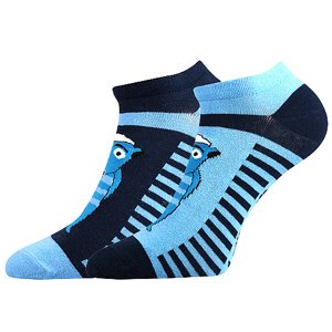 Dětské kotníkové ponožky Boma - Lichožrouti S, Hihlík Barva: Modrá, Velikost: 27-32