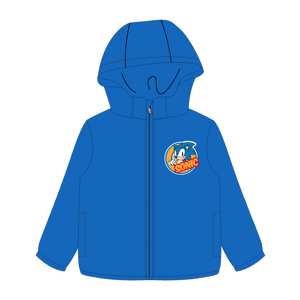 Ježek SONIC - licence Chlapecká šusťáková bunda, zateplená - Ježek Sonic 5228013W, modrá Barva: Modrá, Velikost: 98-104