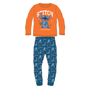 Lilo & Stitch - licence Chlapecké pyžamo - Lilo & Stitch 5204B886, oranžová / petrol Barva: Oranžová, Velikost: 128