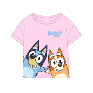 Bluey - licence Dívčí tričko - Bluey 5202013, růžová Barva: Růžová, Velikost: 92