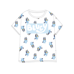 Bluey - licence Dívčí tričko - Bluey 5202020, bílá Barva: Bílá, Velikost: 92