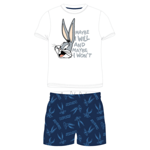Looney Tunes - licence Chlapecké pyžamo - Looney Tunes 5204587, bílá / tmavě modrá Barva: Bílá, Velikost: 128