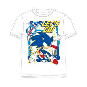 Ježek SONIC - licence Chlapecké tričko - Ježek Sonic 5202048, bílá Barva: Bílá, Velikost: 116