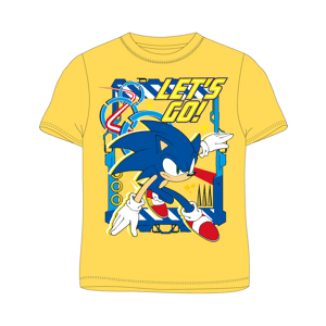 Ježek SONIC - licence Chlapecké tričko - Ježek Sonic 5202048, žlutá Barva: Žlutá, Velikost: 134