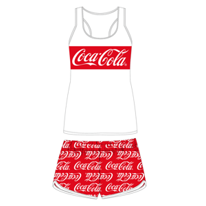 Coca-Cola - licence Dívčí pyžamo - Coca-Cola 5204019, bílá / červená Barva: Bílá, Velikost: 146