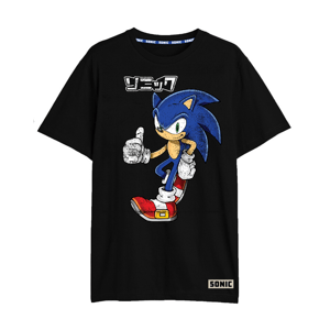 Ježek SONIC - licence Pánské tričko - Ježek Sonic 5302062, černá Barva: Černá, Velikost: L