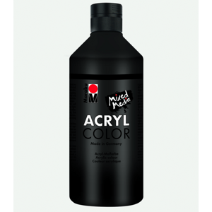 Akrylová barva Marabu Acryl Color 500 ml - černá 073