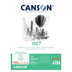 Canson 1557 blok lepený 180g A5 30 listů