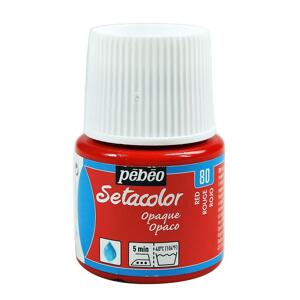 Barva na textil Pébéo Setacolor Opaque 45 ml - Červená 80