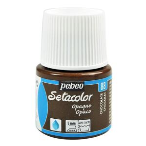 Barva na textil Pébéo Setacolor Opaque 45 ml - Hnědá čokoládová 88