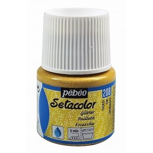 Pébéo Barva na textil Setacolor Light glitter 45 ml - Zlatá 208