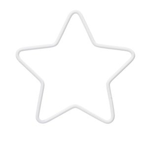 HobbyFun Hvězda 10 cm bílá - drát průměr 3 mm