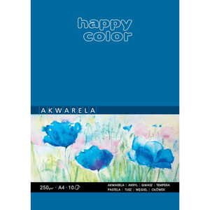 Akvarelový papír Blok Happy Color Akwarel A5 250 g 10 listů