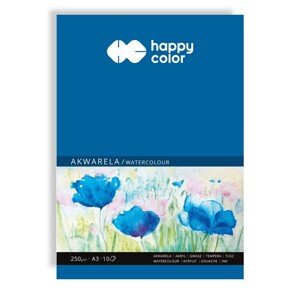 Akvarelový papír Blok Happy Color Akwarel A3 250 g 10 listů
