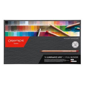 Caran D'ache Luminance 76 barev + 2 blendery - umělecké pigmentové pastelky