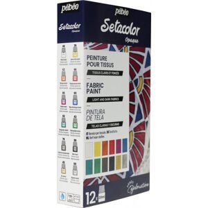 Barvy na textil Pébéo Setacolor Shimmer 12x20 ml Discovery