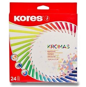 Kores Trojhranné pastelky KROMAS 24 barev