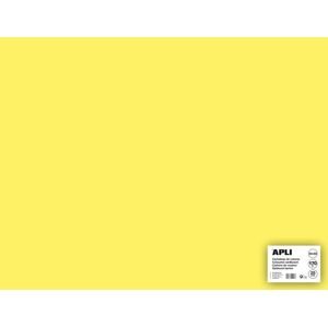 Barevný papír Apli 50x65 cm 170g - světle žlutý