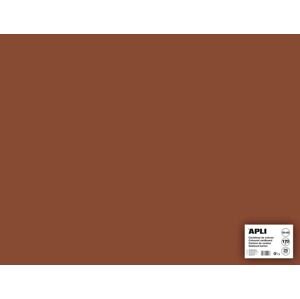 Barevný papír Apli 50x65 cm 170g - hnědý