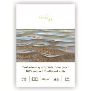 SM.LT Akvarelový papír Professional quaity SMLT blok A4 300 g/m2, 10 listů