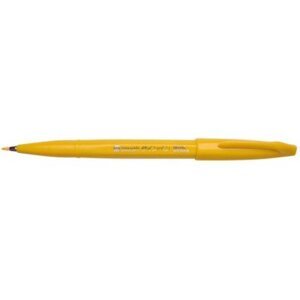 Štětcový fix Pentel Brush Pen Sign SES15 - žlutý okr