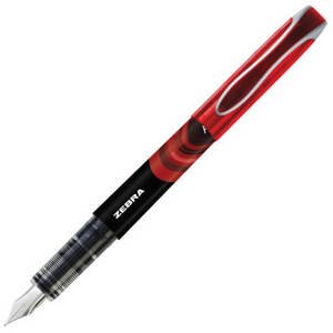 Zebra TZ19673 inkoustové pero 0,6 mm, červené